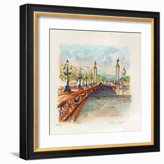 Paris, Le Pont Alexandre III-Urbain Huchet-Framed Collectable Print