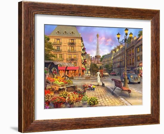 Paris Life (Variant 1)-Dominic Davison-Framed Art Print