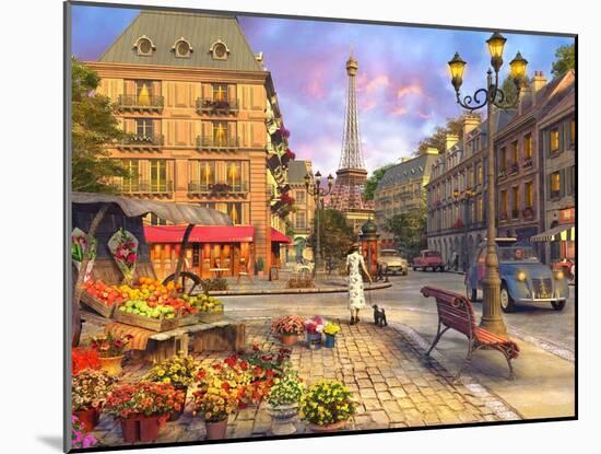 Paris Life (Variant 1)-Dominic Davison-Mounted Art Print