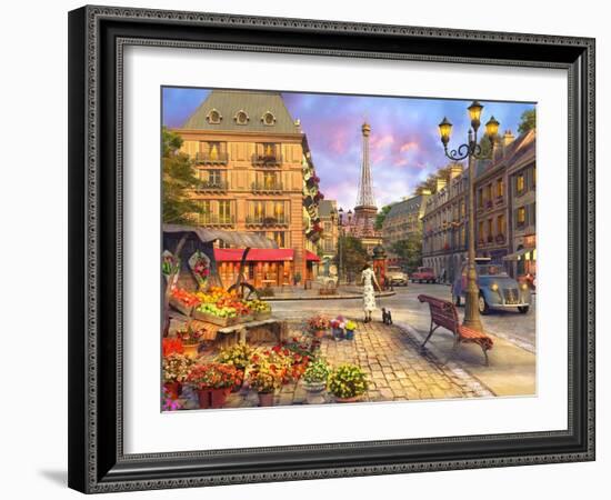 Paris Life (Variant 1)-Dominic Davison-Framed Art Print