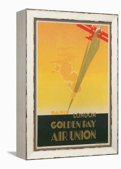 Paris London Golden Ray Air Union Poster-null-Framed Premier Image Canvas
