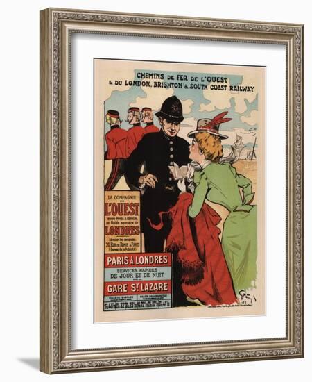 Paris Londres-Jules Alexandre Grun-Framed Art Print