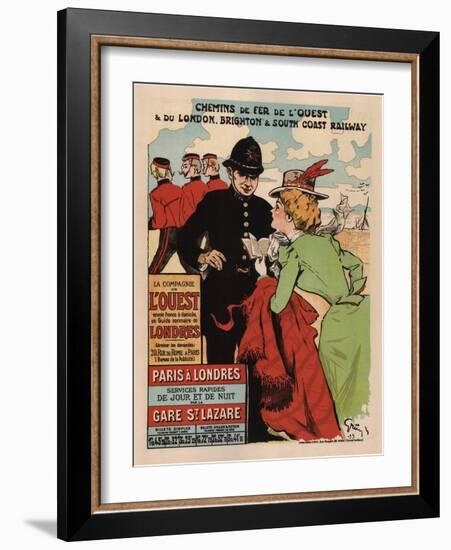 Paris Londres-Jules Alexandre Grun-Framed Art Print