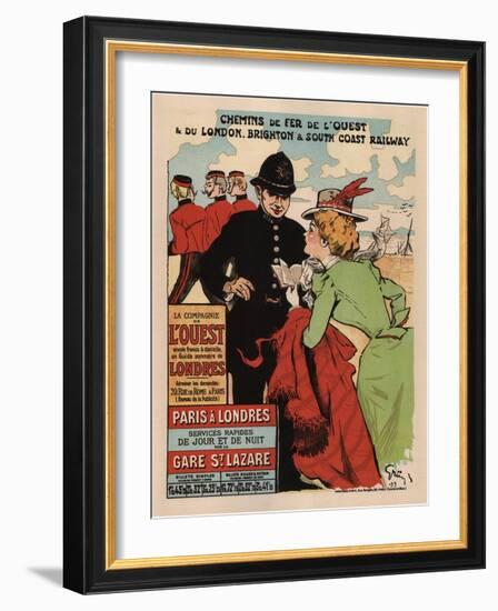 Paris Londres-Jules Alexandre Grun-Framed Art Print