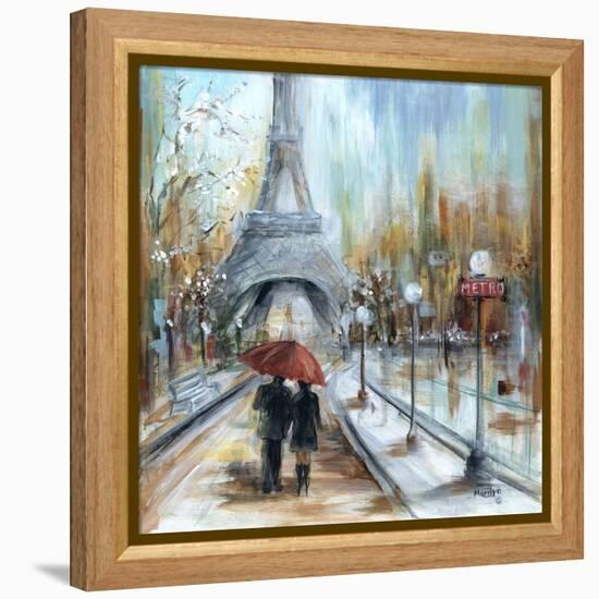 Paris Lovers I-Marilyn Dunlap-Framed Stretched Canvas