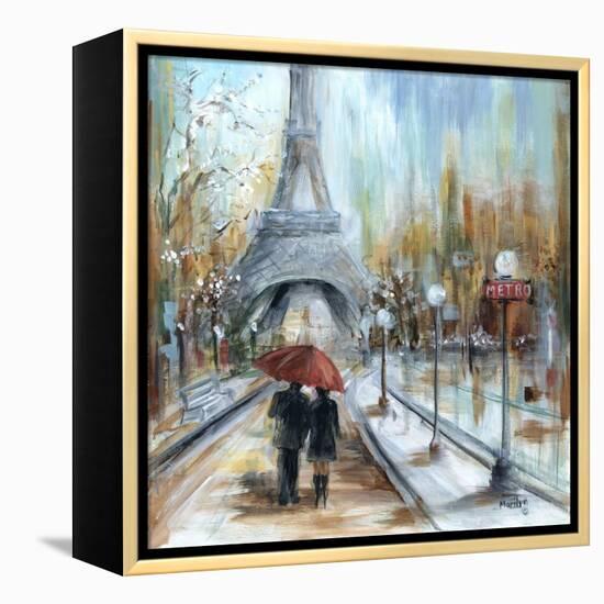 Paris Lovers I-Marilyn Dunlap-Framed Stretched Canvas