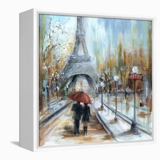 Paris Lovers I-Marilyn Dunlap-Framed Stretched Canvas