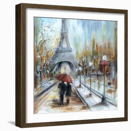 Paris Lovers I-Marilyn Dunlap-Framed Art Print