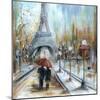 Paris Lovers I-Marilyn Dunlap-Mounted Art Print