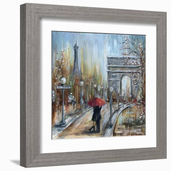 Paris Lovers II-Marilyn Dunlap-Framed Art Print