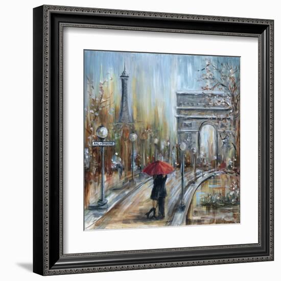 Paris Lovers II-Marilyn Dunlap-Framed Art Print