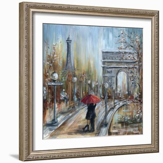 Paris Lovers II-Marilyn Dunlap-Framed Art Print