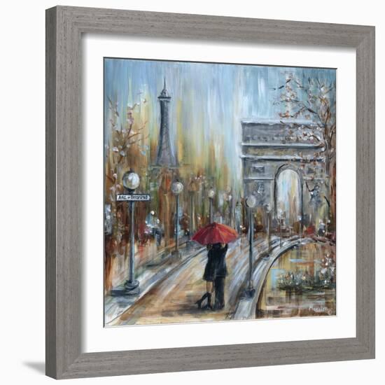 Paris Lovers II-Marilyn Dunlap-Framed Art Print