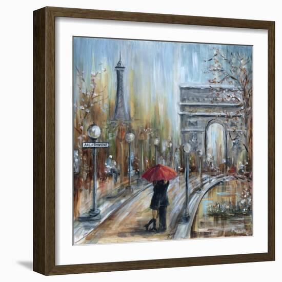 Paris Lovers II-Marilyn Dunlap-Framed Art Print