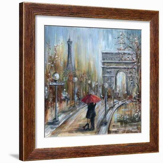 Paris Lovers II-Marilyn Dunlap-Framed Art Print