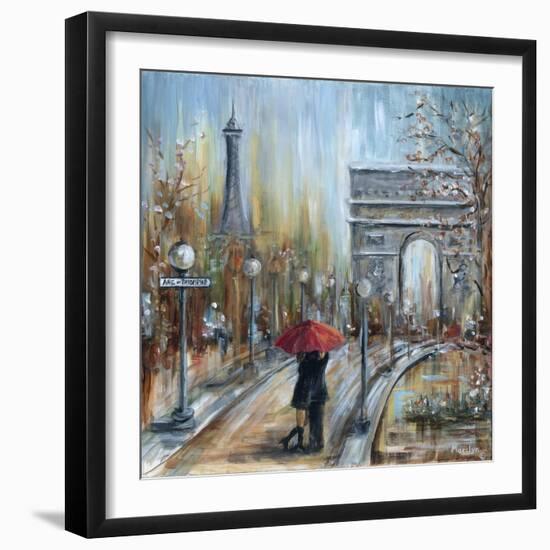 Paris Lovers II-Marilyn Dunlap-Framed Art Print