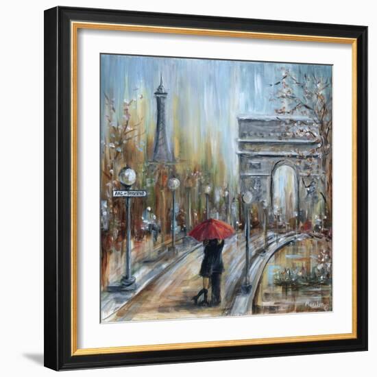 Paris Lovers II-Marilyn Dunlap-Framed Premium Giclee Print