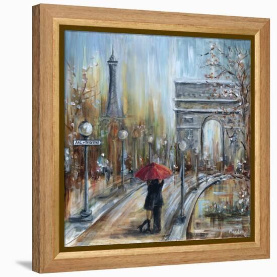 Paris Lovers II-Marilyn Dunlap-Framed Stretched Canvas