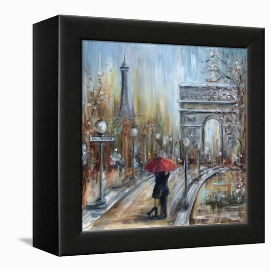 Paris Lovers II-Marilyn Dunlap-Framed Stretched Canvas