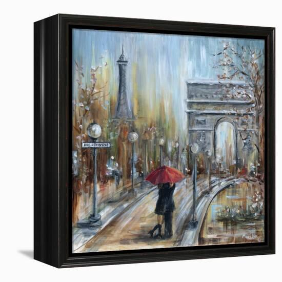 Paris Lovers II-Marilyn Dunlap-Framed Stretched Canvas