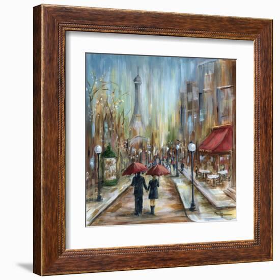 Paris Lovers III-Marilyn Dunlap-Framed Art Print