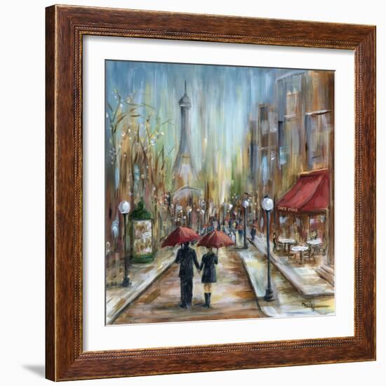 Paris Lovers III-Marilyn Dunlap-Framed Art Print