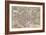 Paris Map, 1581-Georg Braun-Framed Giclee Print