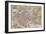 Paris Map, 1581-Georg Braun-Framed Giclee Print