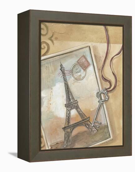 Paris Memories I-Marianne D. Cuozzo-Framed Stretched Canvas