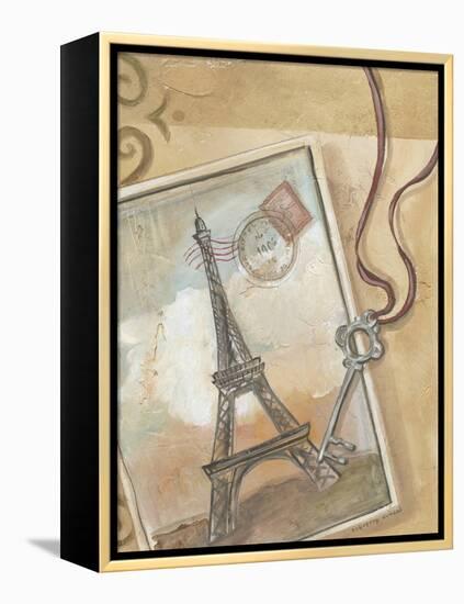 Paris Memories I-Marianne D. Cuozzo-Framed Stretched Canvas