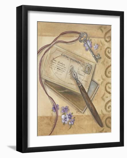 Paris Memories II-Marianne D. Cuozzo-Framed Art Print