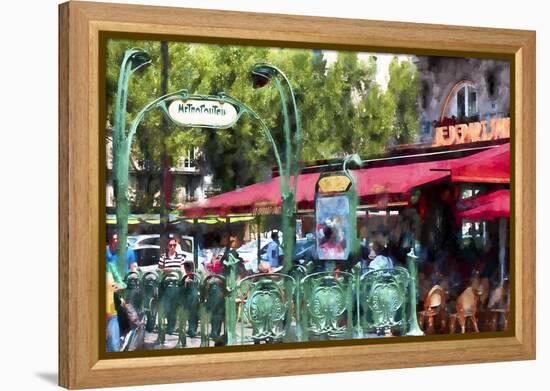 Paris Metro Entrance-Philippe Hugonnard-Framed Premier Image Canvas