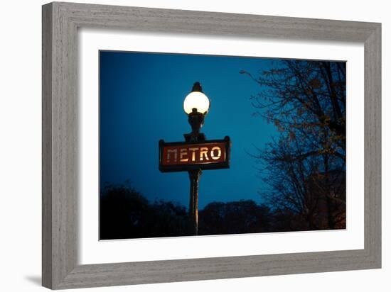 Paris Metro I-Erin Berzel-Framed Photographic Print