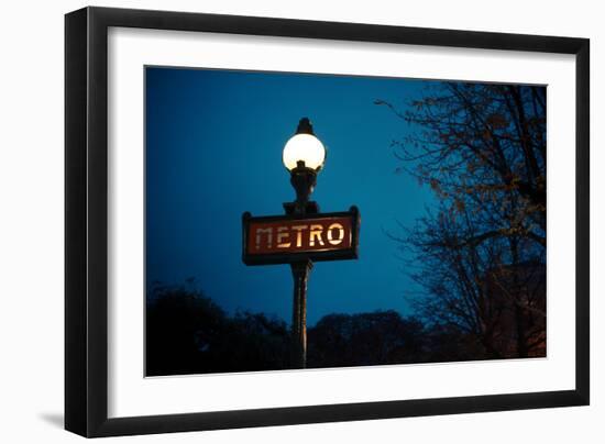 Paris Metro I-Erin Berzel-Framed Photographic Print