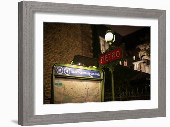 Paris Metro II-Erin Berzel-Framed Photographic Print