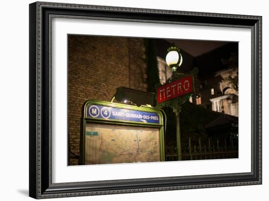 Paris Metro II-Erin Berzel-Framed Photographic Print