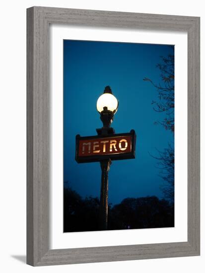 Paris Metro III-Erin Berzel-Framed Photographic Print