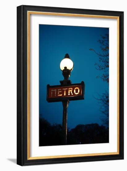 Paris Metro III-Erin Berzel-Framed Photographic Print