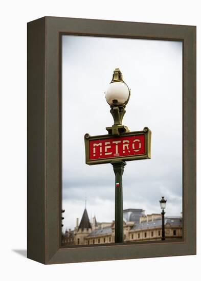 Paris Metro IV-Erin Berzel-Framed Premier Image Canvas