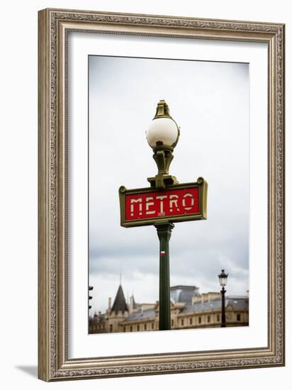 Paris Metro IV-Erin Berzel-Framed Photographic Print