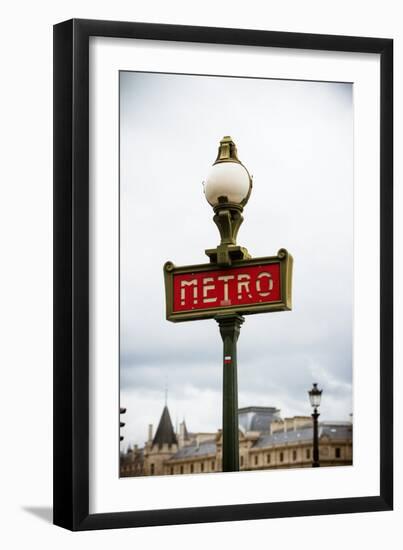 Paris Metro IV-Erin Berzel-Framed Photographic Print