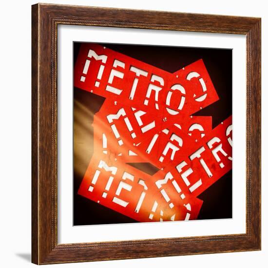 Paris Metro Signs-Philippe Hugonnard-Framed Photographic Print