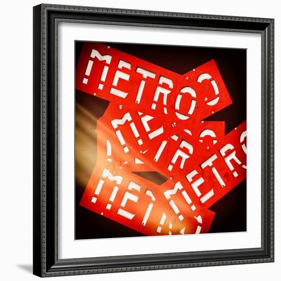 Paris Metro Signs-Philippe Hugonnard-Framed Photographic Print