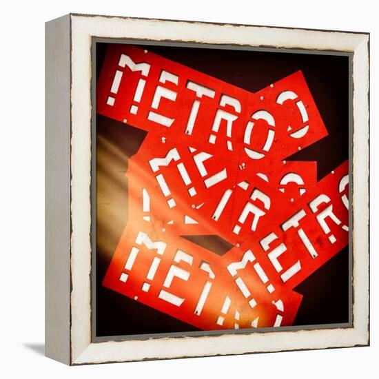 Paris Metro Signs-Philippe Hugonnard-Framed Premier Image Canvas