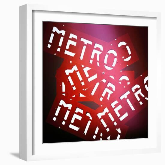 Paris Metro Signs-Philippe Hugonnard-Framed Photographic Print