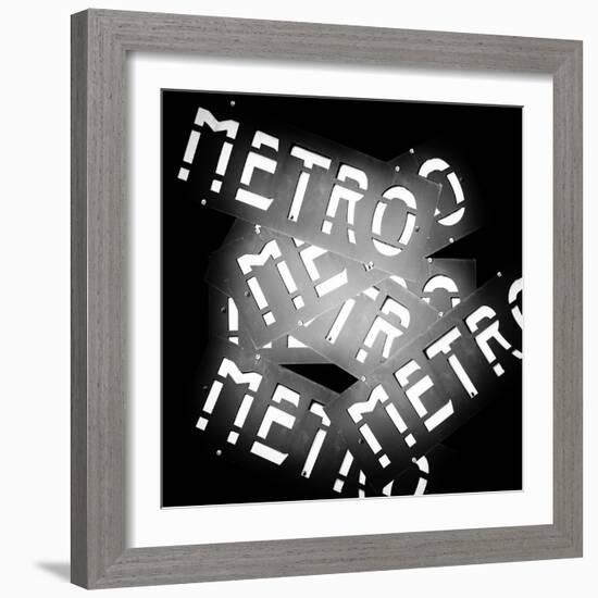 Paris Metro Signs-Philippe Hugonnard-Framed Photographic Print