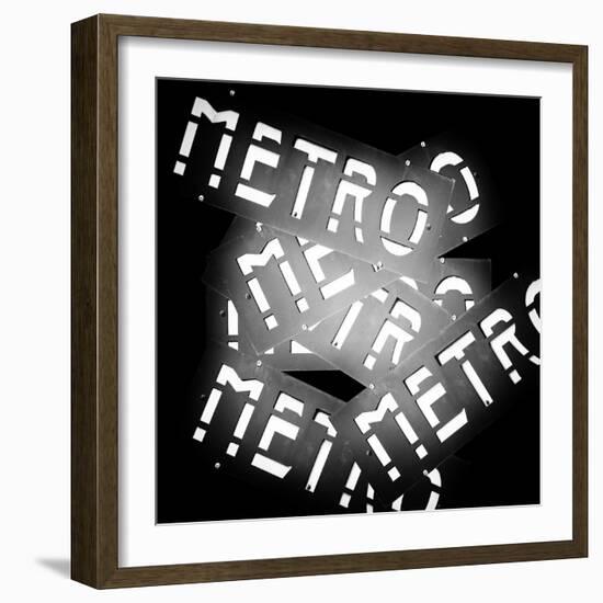 Paris Metro Signs-Philippe Hugonnard-Framed Photographic Print