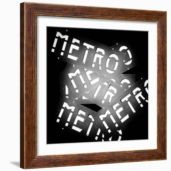 Paris Metro Signs-Philippe Hugonnard-Framed Photographic Print