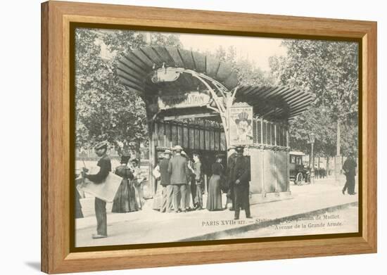 Paris Metro Station, Art Nouveau-null-Framed Stretched Canvas