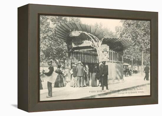 Paris Metro Station, Art Nouveau-null-Framed Stretched Canvas